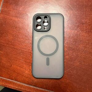 Black and Gray clear iPhone 16 pro max Case